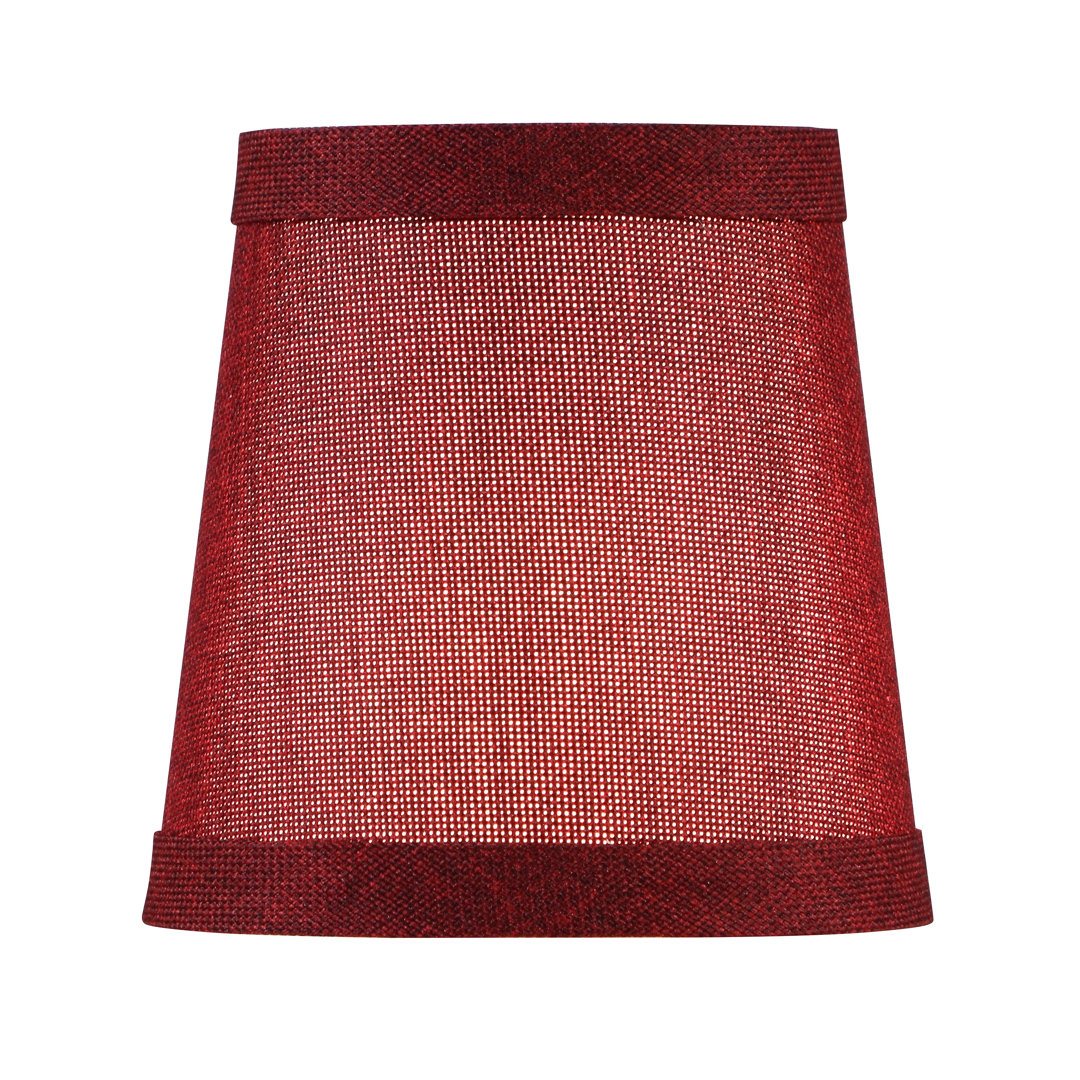 Zacharia 4'' H Burlap Empire Lamp Shade (Set of 2) Ebern Designs
