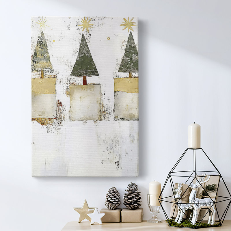 Art des Fêtes de Noël - Toile tendue avec châssis DCCDXVII, H 24 po x l 16 po