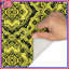 Yellow Black Kaleidoscope Bath Mat-129217142