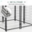 Dog Kennel Dog Exercise Pen With Lockable Door, Water-Resistant Canopy-1854354016