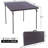 REDCAMP 34" Plastic Folding Table, Square Card Table Portable Picnic Table-67503279