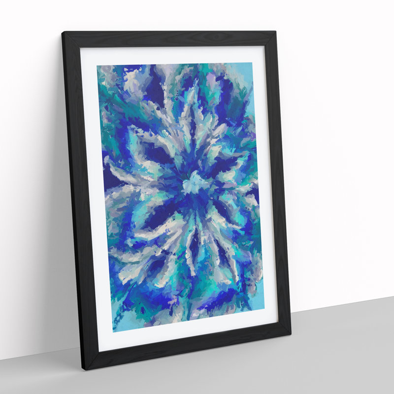 Craven Abstract - Single Picture Frame Print, 64cm H x 46cm W x 2cm D, Black