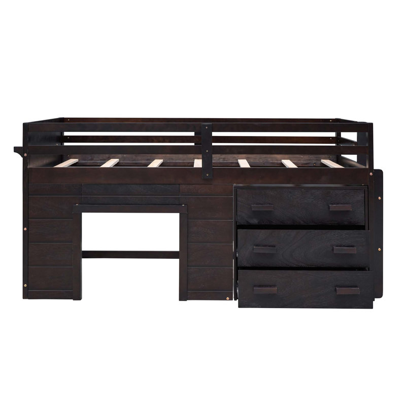 Lit mezzanine simple par Harriet Bee, Espresso