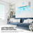 9000 BTU Smart Control Air Conditioner for 2100 Square Feet with Heater and Remote Included
