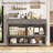 55.1" Upgraded Console Table, Entryway Table with Open Shelf-258338743