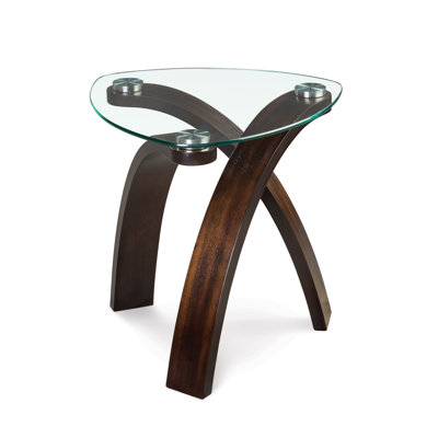 Comeaux Glass Top End Table