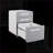 File Cabinet, 3-Drawer Mobile Under Desk with Lock, for Legal/Letter/A4 Files, Black | Metal | Modern-2098291323