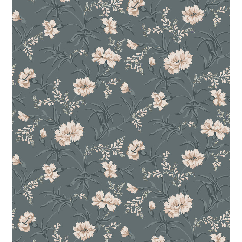 Rouleau de papier peint L 33 pi x l 20,86 po Lofstad Emilie, gris