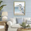 Cadre flottant Heron regardant à gauche, design par Nan-2105473883-2105473876