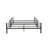 Full/Full Bunk Bed With Bristol Gunmetal Finish, Convertible To Two Full - Sized Beds, Metal Tube Slat System, Reversible , Length Guard Rail, 6 Inch Mattress Height For Top Bunk, 38 Rail , 11 Floor