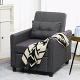 Sleeper Convertible Chair Bed with Adjustable Backrest