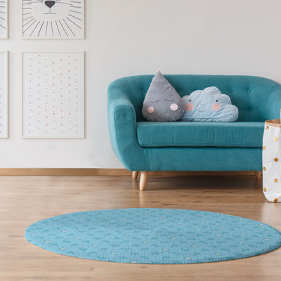 Tapis bleu baleines