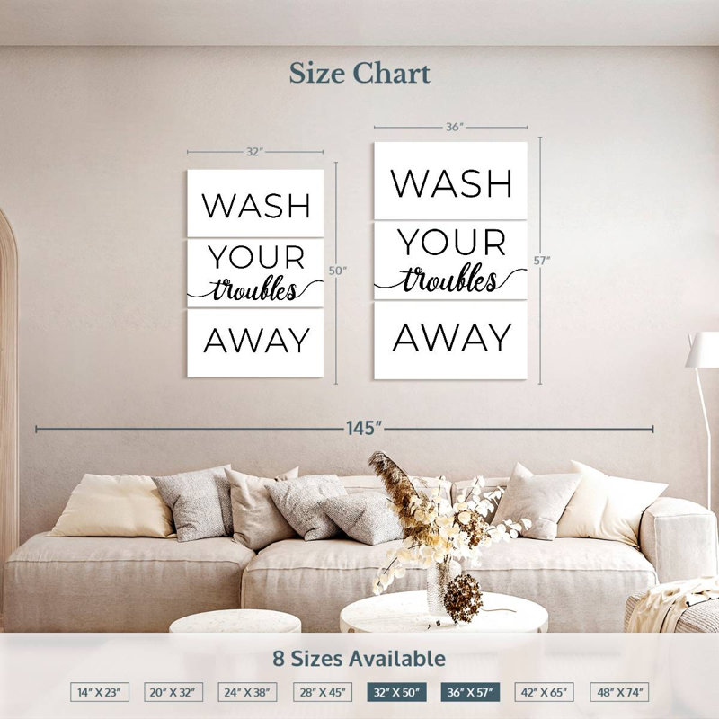 Tergel Wash Your Troues Away, H 50 po x l 32 po