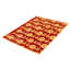 Tapis rouge foncé en laine noué à la main de conception unique nouvel âge 5 pi 6 po x 7 pi 6 po Arisbel