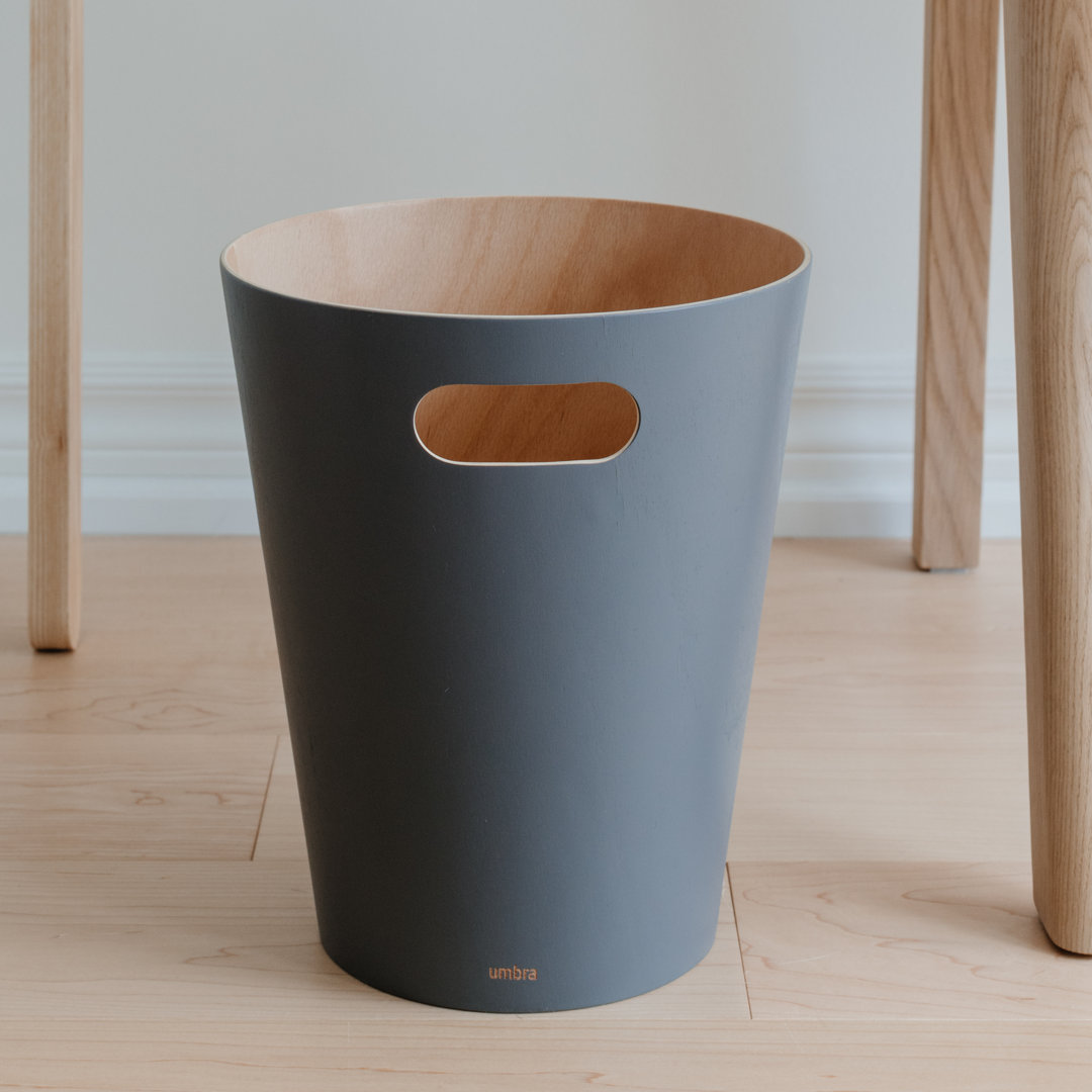 Woodrow Manufactured Wood Open Waste Basket - 2.25 Gallons Umbra 