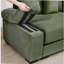 Canapé modulaire surdimensionné surdimensionné en nuage, canapé modulaire convertible, accoudoirs très épais avec repose-pieds, tissu velours côtelé de qualité supérieure, conception ergonomique, assemblage facile, pour la chambre à coucher dans le salon, vert