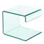 Amalia Glass Top C Table End Table