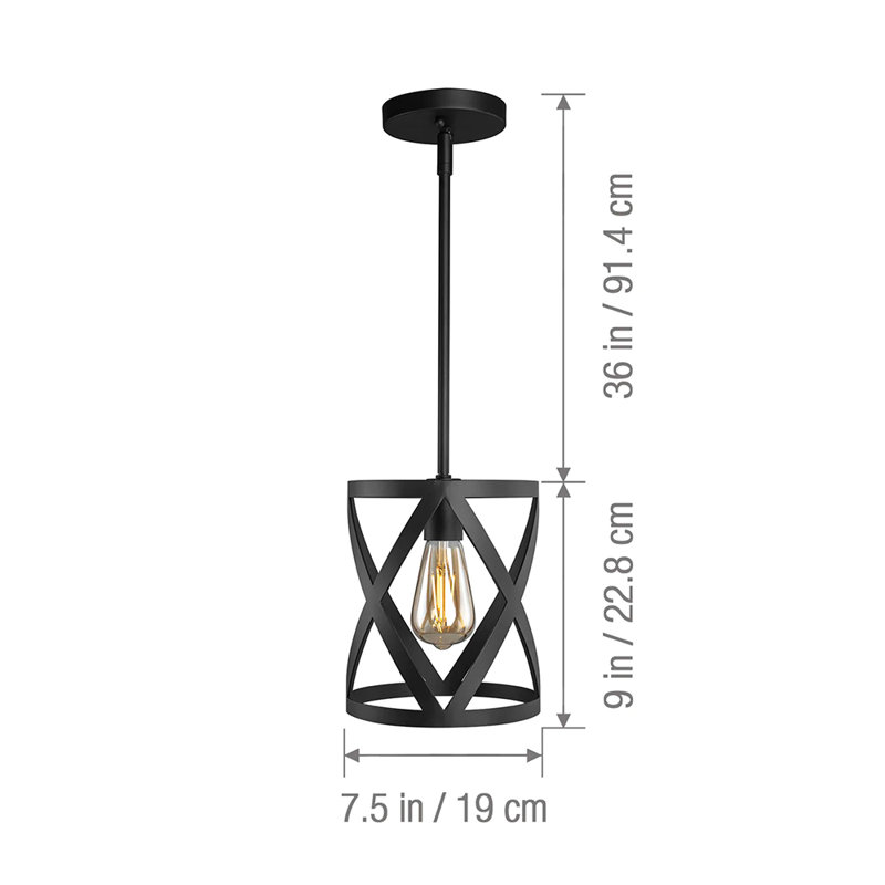 Xamir 1 - Light Matte Black Pendant