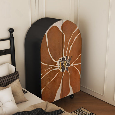 Arched Wardrobe With Shelves&Art Doors by interanest