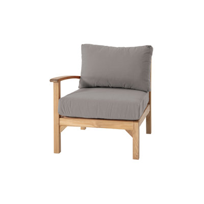 Fauteuil club d'extérieur en teck Huntington