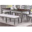 Beautiful Kitchen Contemporary 8Pc Dining Set Dining Table W Leaf 6X Side Chairs Bench Ladder Back Design
