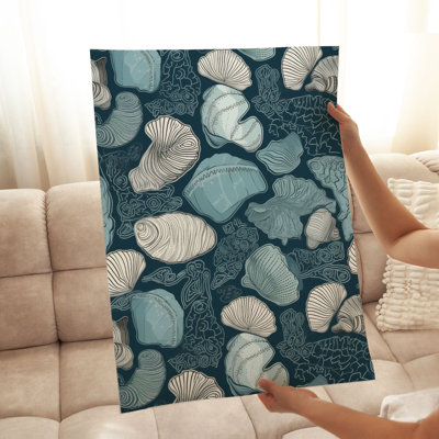 «Beach and Coastal Seashells VI», reproduction d'art sans cadre
