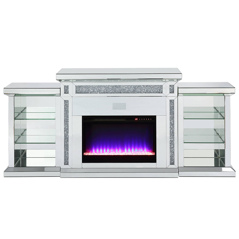 Helsel Fireplace W/Led & Bluetooth