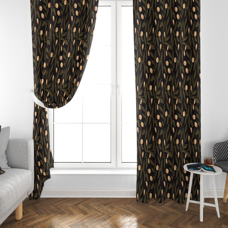Paire de rideaux obscurcissant en polyester Anniki, L 20 po x L 52 po