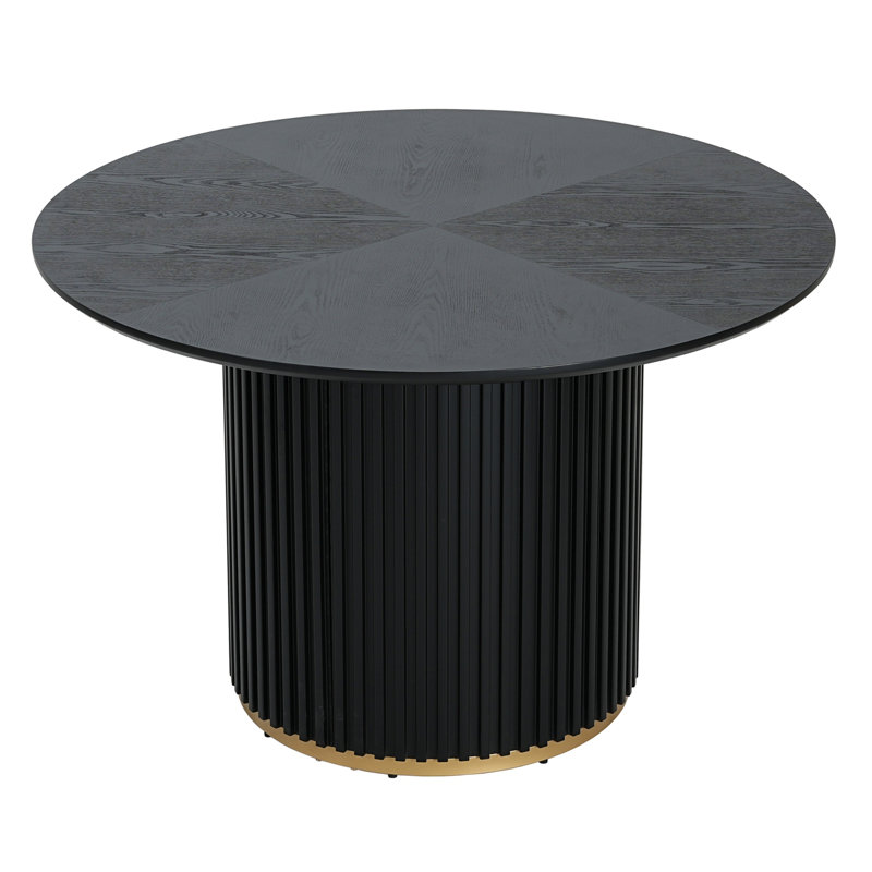 Table de salle à manger 47,25 po, Noir