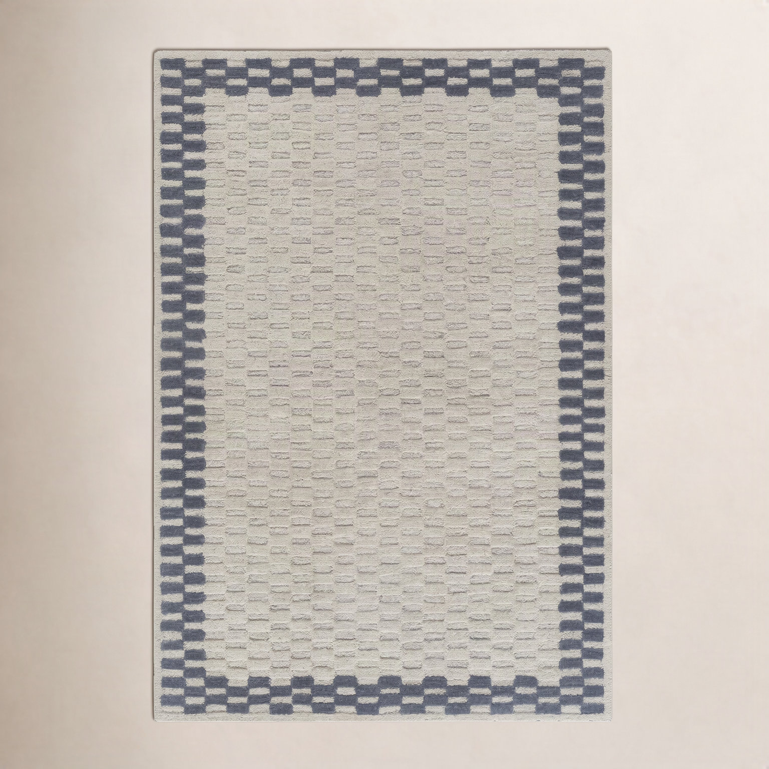 Hand-Tufted Geometric Pattern Rug, Runner 2'6" x 8'