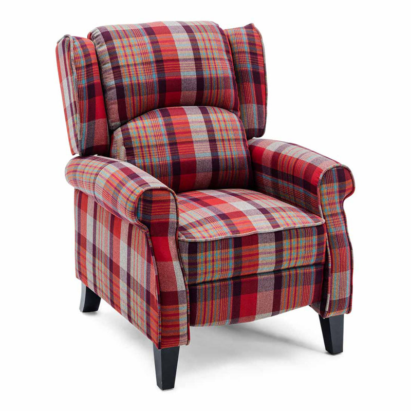 Lynnwood 80cm Wide Wing Chair Recliner, Red