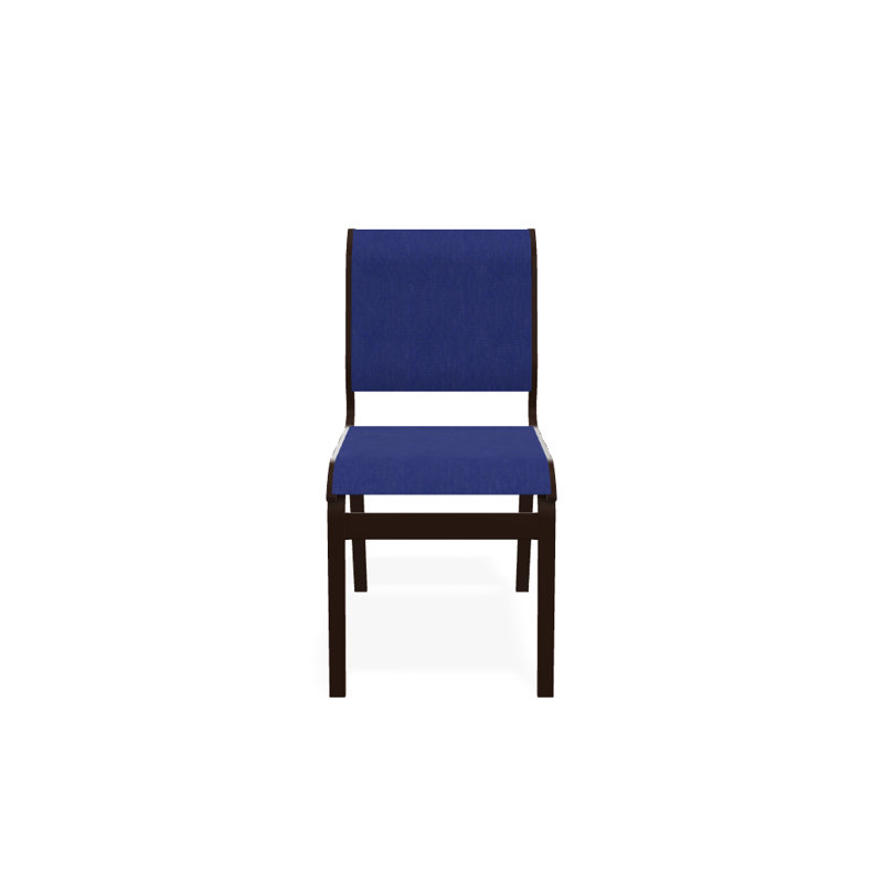 Chaise d'appoint de salle à manger Hiraku, Atlantis bleu royal Sunbrella®, Kona texturé