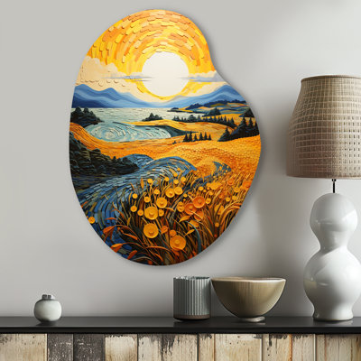 Heriberto - art mural asymétrique en forme de poire Vangogh