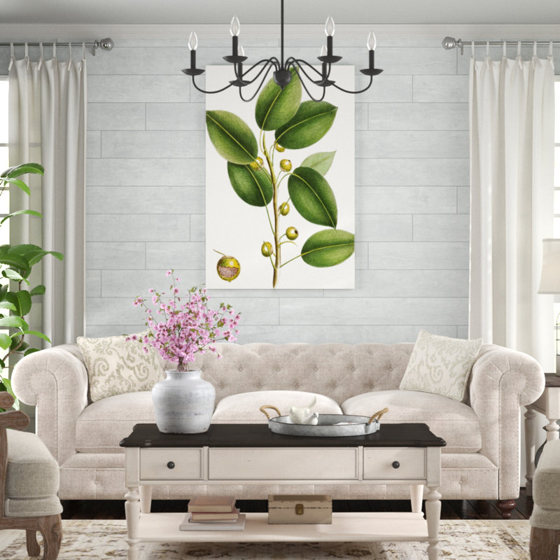 «Cherry Fig Tree», peinture sur toile, H 48 po x l 32 po