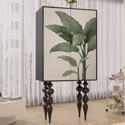 French retro entrance hall decorative cabinet