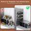 4 Pack Magnetic Spice Rack with 24 Spice Jars, Spice Labels, Chalk Marker and Funnel Set