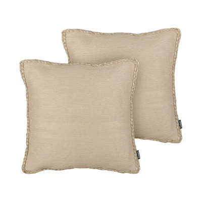 ELLIOTTIA Beige Square Cushion