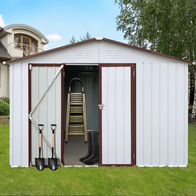 Metal garden sheds 10ftx12ft outdoor storage sheds