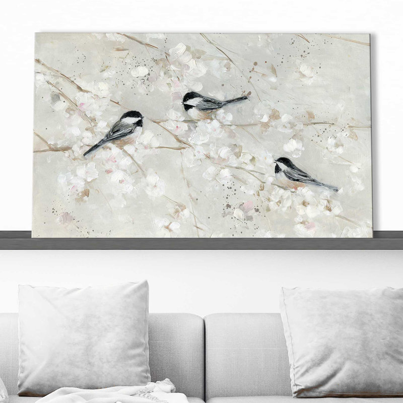 Nature's Confetti II par - Peinture, Toile tendue, H 36 po x l 60 po x P 1,5 po