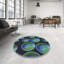 Tapis bleu/mauve à motifs-734752398