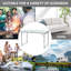 Table de camping pliante Outsunny de 47 po avec hauteur réglable (table incluse seulement)