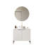 Meuble-lavabo de salle de bain avec lavabo, armoire de rangement murale avec tiroir et lavabo en céramique