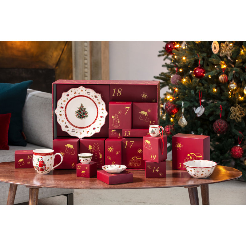 Villeroy & Boch Christmas Toy's Memory Advent Calendar, Premium Porcelain Surprises for Each Day of Advent