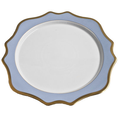 Annas Palette Porcelain China Scalloped Charger