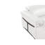 Canapé modulaire blanc en forme de L en cuir italien 8 pièces faisant face à la droite avec 2 fauteuils inclinables électriques et appuis-tête réglables-236091220