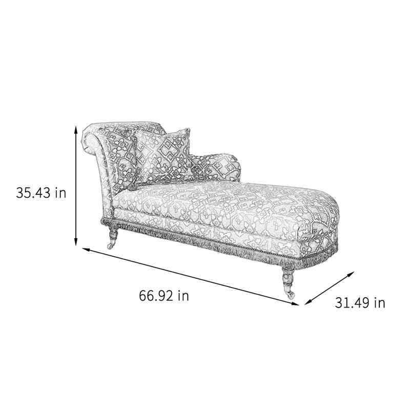 Fashion creative casual elegant lazy chaise lounge, Left Hand Facing