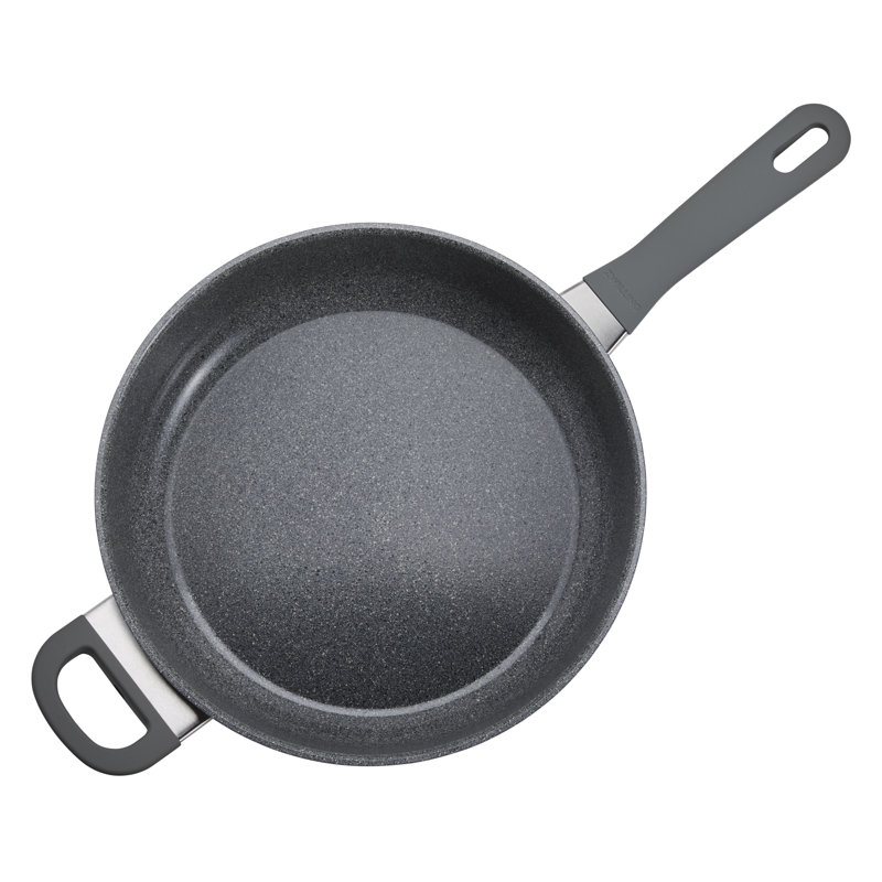 ZWILLING Parma Plus Ceramic 3.9-Qt Aluminum Ceramic Nonstick Sauté Pan With Lid & Helper Handle