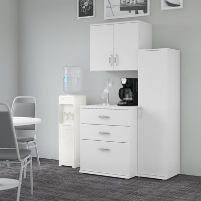 Universal Storage 44.02 Wide 3 Piece Modular Storage Set with Floor and Wall Cabinets