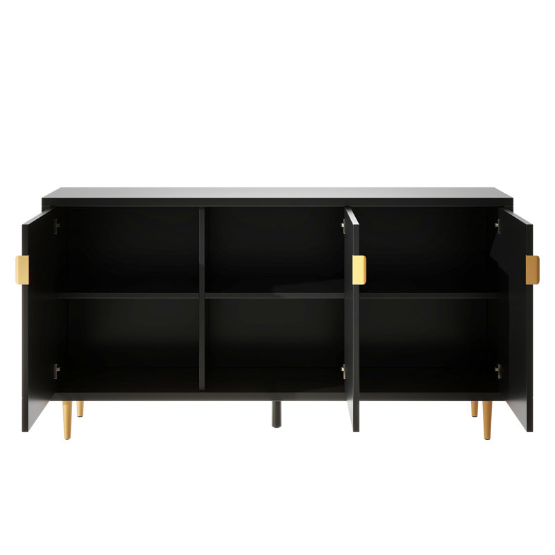 Armoire d'appoint Meggin, Noir
