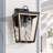 Vendramin 1-Light Dimmable Wall Light with Hammered Glass Shade-95528323